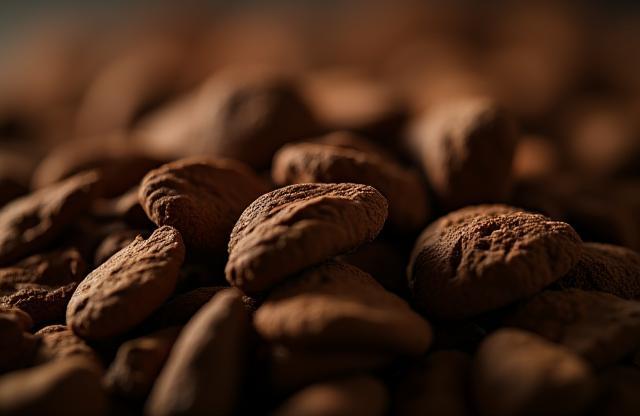 A macro close-up shot of high-quality oud wood chips, one of the precious ingredients used in fine perfumery.