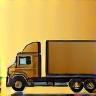 A golden icon depicting a stylized truck or delivery vehicle, representing wholesale distribution services.